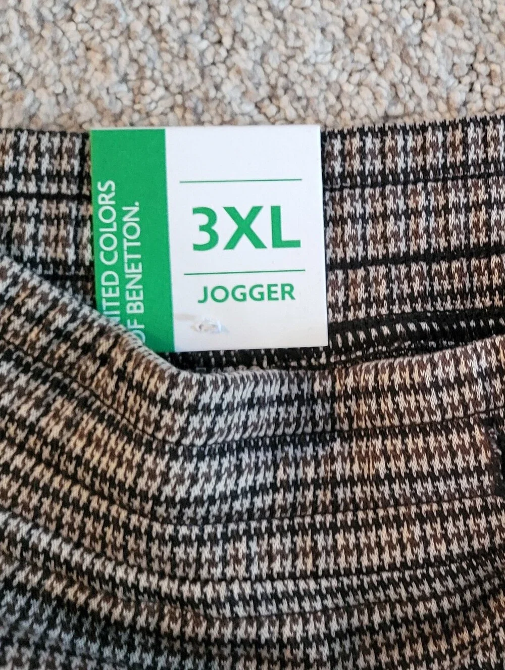 United Colors of Benetton Houndstooth Drawstring Trousers
